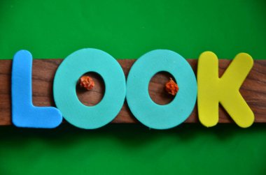 Soyut bir arkaplanda sözcük