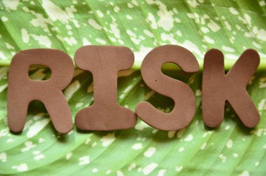 Ahşap soyut metin riski