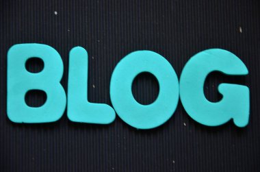 bir arka plan üzerinde kelime blog