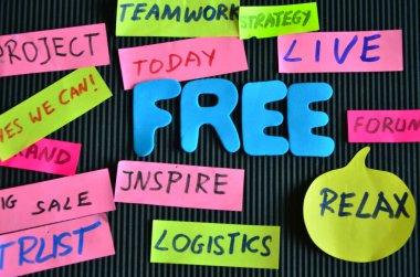 word writing text free time. business concept for the way of the things to have a lot of any kind of life.