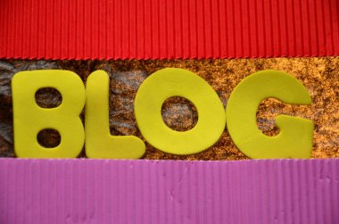 bir arka plan üzerinde kelime blog