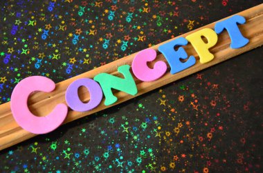 word text showing abstract colorful. business concept for thinking, knowledge, imagination, thinking