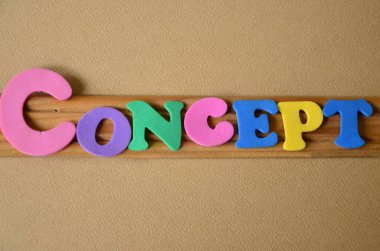 word made with wooden blocks letters