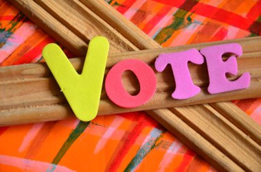 soyut üzerinde kelime oy