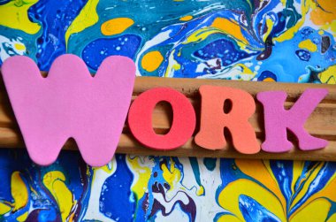 soyut arkaplan üzerine çalışma sözcüğü