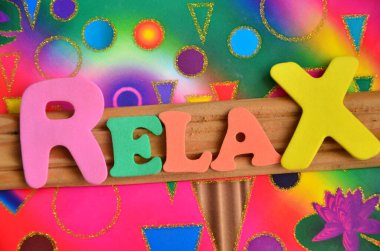 kelime soyut Relax