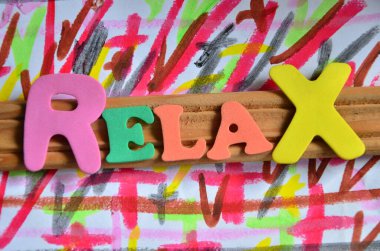 Soyut arkaplanda rahatla