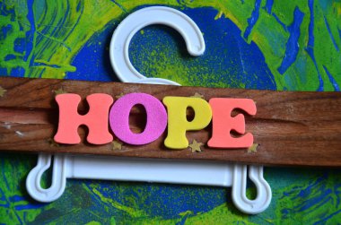 soyut arkaplanda umut