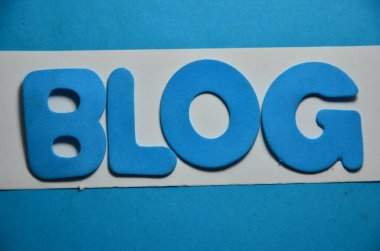 bir arka plan üzerinde kelime blog