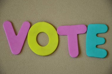 Renkli arkaplanda kelime oyunu