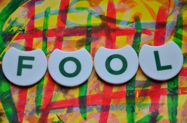 word crazy on a abstract paper