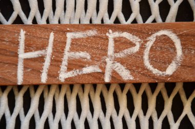 ahşap harflerle yazılmış kelime