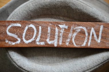 the text on a wooden background