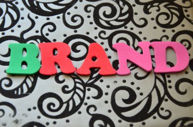 Word marka renkli arka plan üzerinde