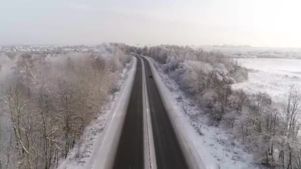 Weg naar de stad — Stockvideo