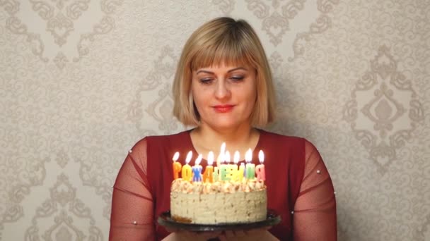 Pide un deseo para tu cumpleaños — Vídeo de stock