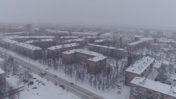 Città invernale in Russia — Video Stock