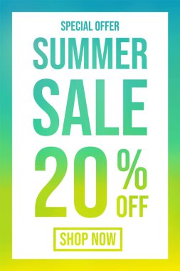 Yaz Satılık canlı renkli arka plan. Vektör.