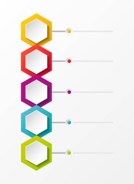 Boş zaman çizelgesi - Infographic kavramı. Vektör.