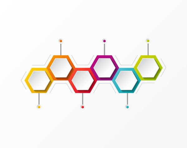 Empty timeline - concept of infographics. Vector.