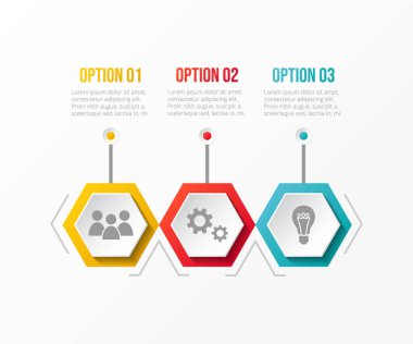 İş Infographic şablonu ile farklı kutsal kişilerin resmi. Vektör.