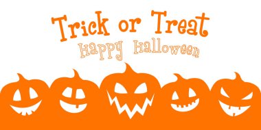 Komik kabak fener ile Cadılar Bayramı için korkutucu afiş. Vektör.