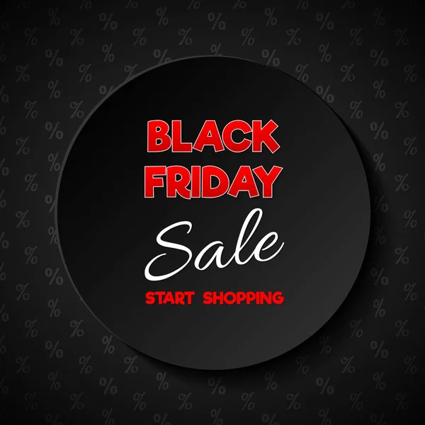 Black Friday Sale Shiny Banner Vector — Stock Vector