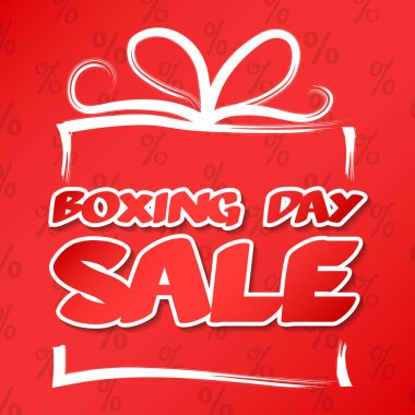 Boxing günü - poster kavramı. Vektör.