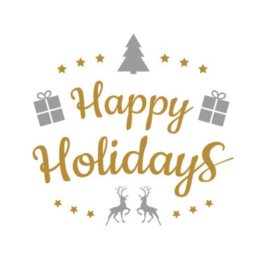 Parlak arka plan üzerinde Noel selamlar. Vektör.