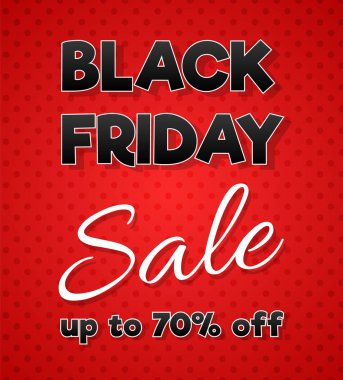 Siyah Cuma satışı büyük başlığı - parlak reklam. Vektör.