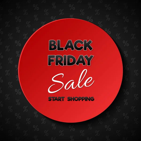 Black Friday Sale Banner Shiny Advertisement Vector — Stock Vector