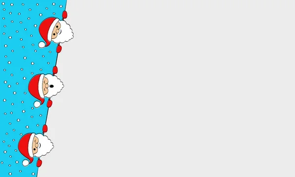 Fondo Navidad Con Feliz Santa Claus Vector — Archivo Imágenes Vectoriales