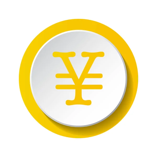 Yen Symbol Icon Vector — Stock Vector