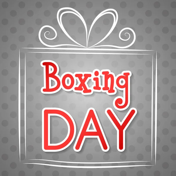 Boxing günü - kart kavramı. Vektör.