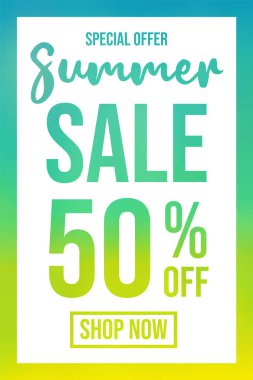 Yaz Satılık canlı renkli arka plan. Vektör.