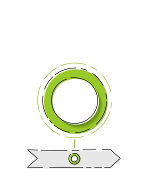 Boş iş infograph - şirket zaman çizelgesi. Vektör.