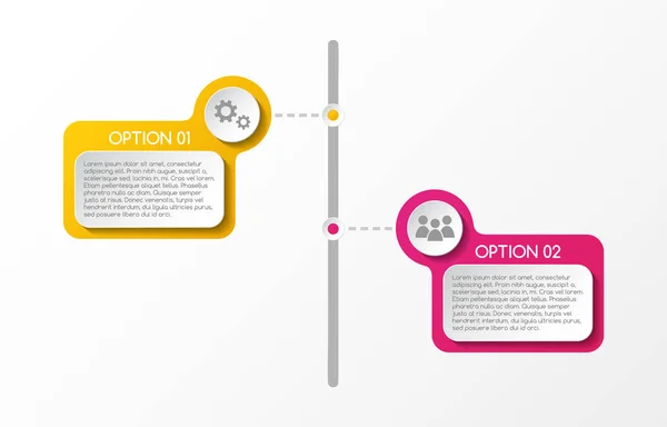 Infográfico Colorido Com Ícones Negócios Vetor — Vetor de Stock