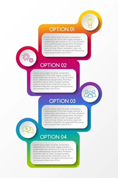 Conceito Modelo Infográfico Negócios Vetor —  Vetores de Stock