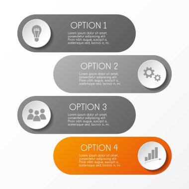Gri Infographic şablonu ile kutsal kişilerin resmi. Vektör.