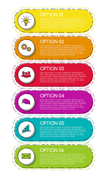 Красочная инфографика с бизнес-иконками. Вектор
.