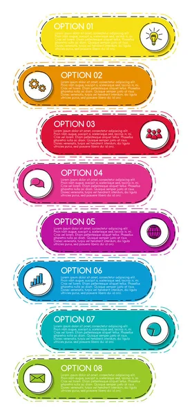 Layout Des Infographen Mit Handgezeichneten Geschäftssymbolen Vektor — Stockvektor