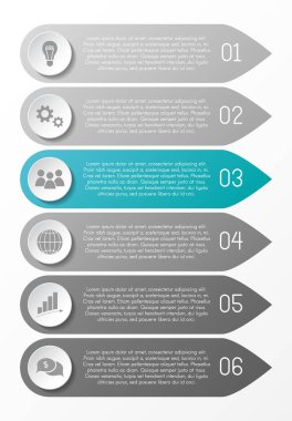 Yer işareti Infographic şablon kavramı. Vektör.