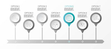 iş Infographic şablonu. vektör.