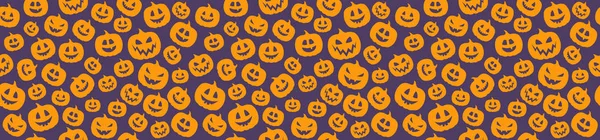 Halloween Pumpkins Ile Doku Tasarımı Vektör — Stok Vektör