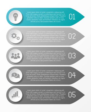 Yer işareti Infographic şablon kavramı. Vektör.
