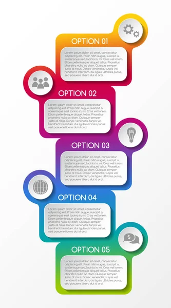 Diseño Infografía Negocios Con Iconos Vector Vectores de stock libres de derechos