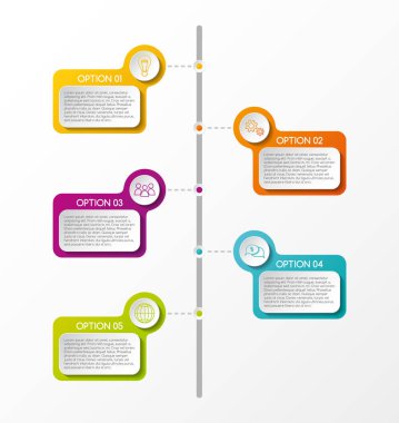 iş Infographic şablonu. vektör.