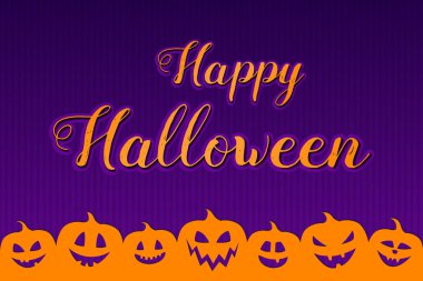 Halloween korkunç kabaklar zemin üzerine istiyor. Vektör.