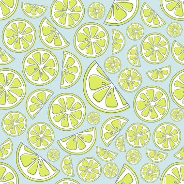 Pastel renkli pastel arka plan ile meyve. Vektör.