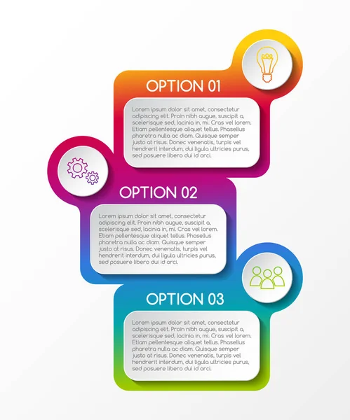 Conceito Modelo Infográfico Negócios Vetor —  Vetores de Stock